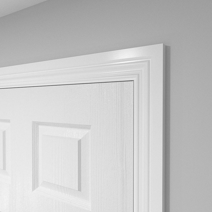 Elegance MDF Architrave in 18mm fitted around a door