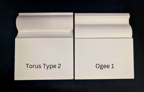 Image shows comparison of Torus 1 and Ogee 1