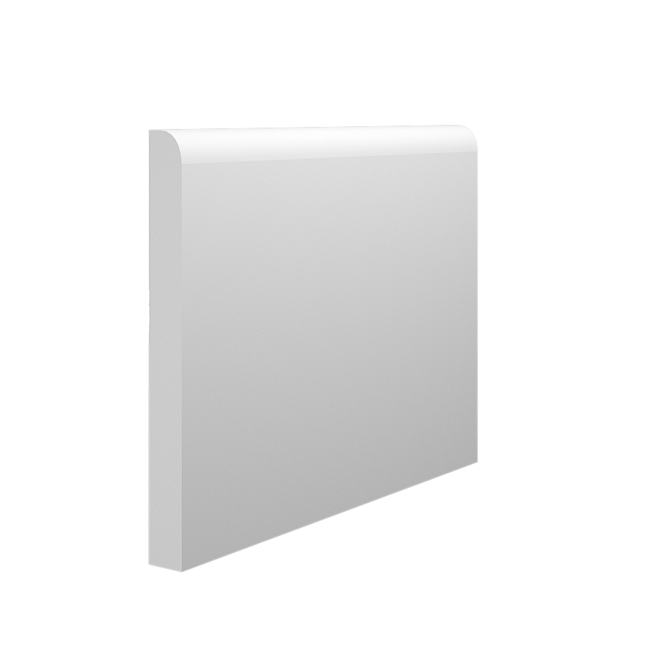 The plain and simple design of our Bullnose MDF Skirting Board (145mm x 15mm pictured)