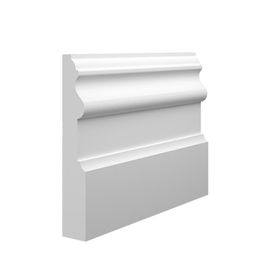 The detailed and large design of our Period MDF Skirting Board (145mm x 25mm pictured)