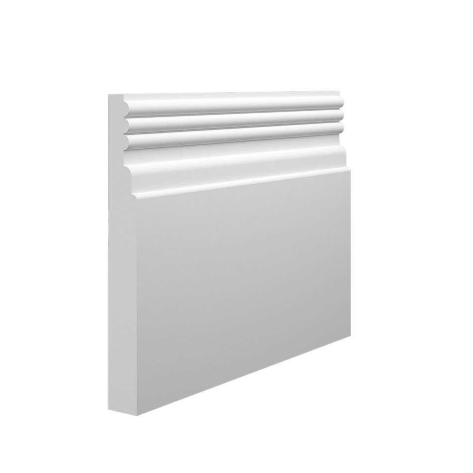 Reeded 3 MDF Skirting Board