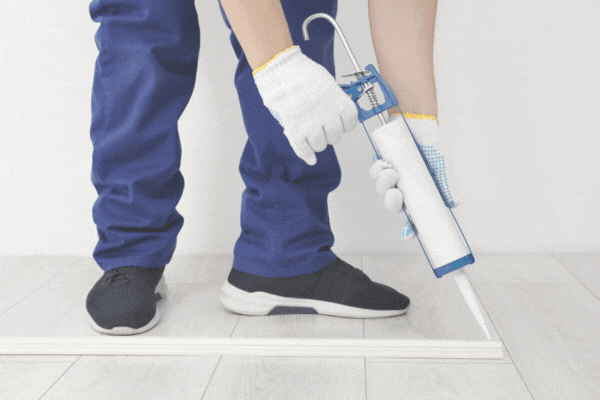 GIF shows a variety of the best skirting board adhesives