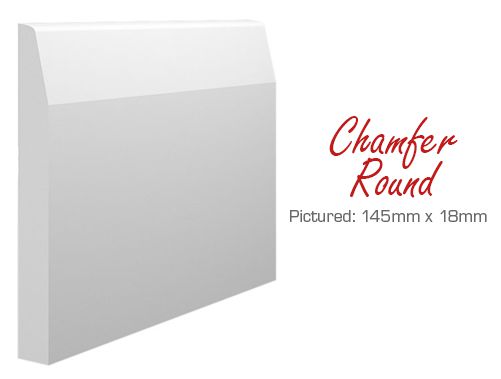 Chamfer Round Design - MDF Skirting Board