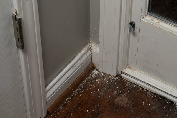 Image shows old dirty skirting boards