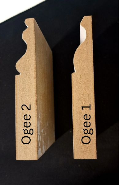 Ogee skirting boards side profile