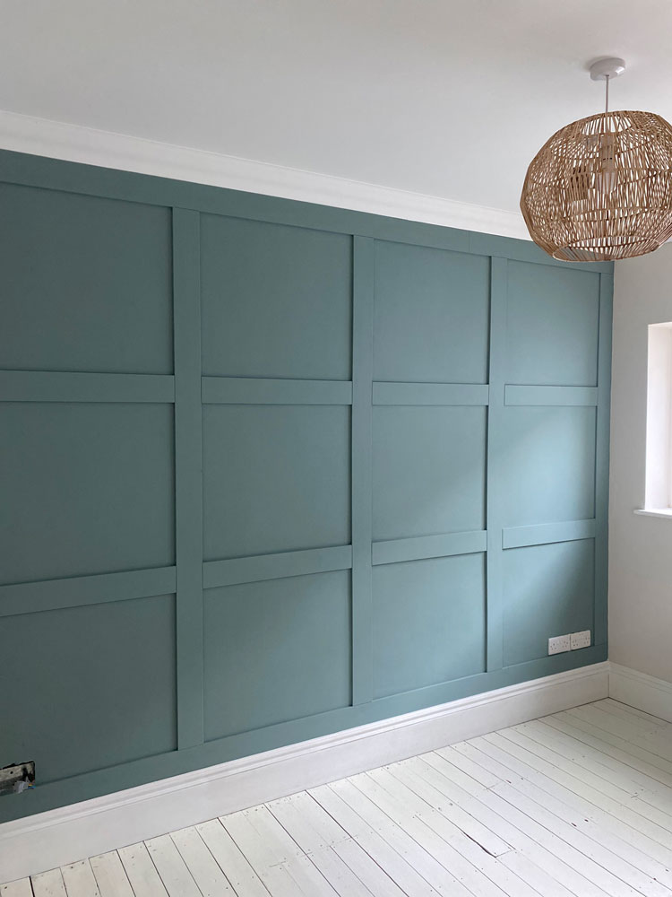 Plain Square Panelled Wall