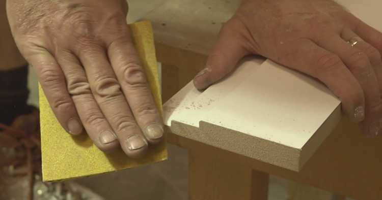 Sanding Skirting Boards Using Sand Paper