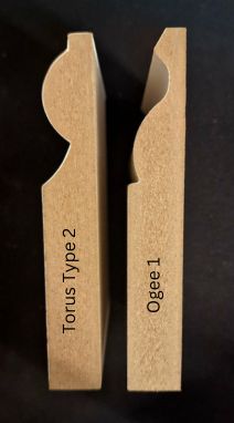 Torus and Ogee Compared Side Profile